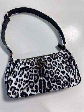 GUESS Leopard Print Shoulder Bag